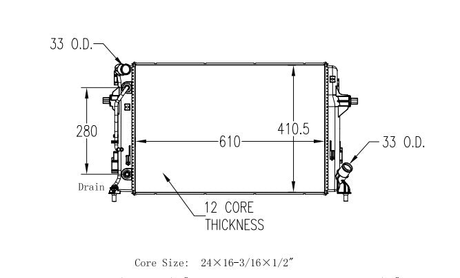 Radiator for Kia Seltos (2021-2023), Kia Soul (2020-2023)