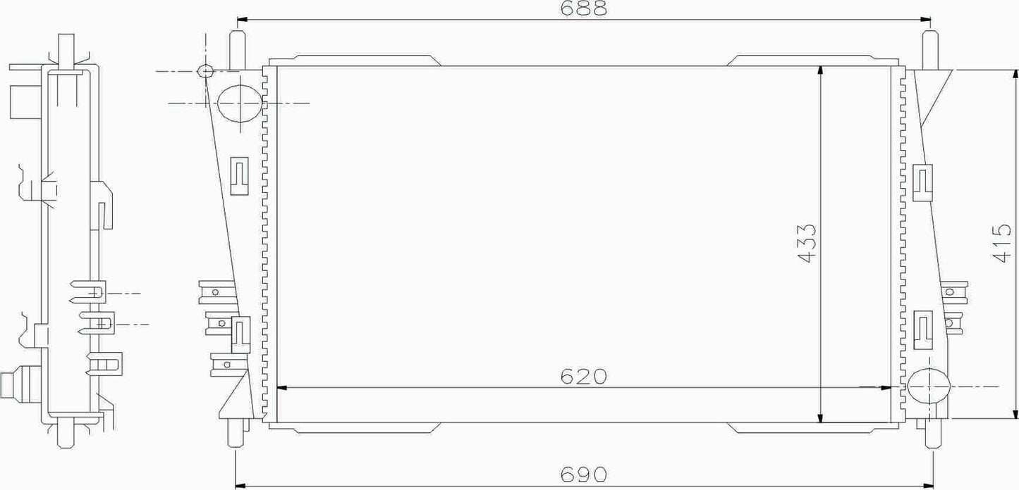 Radiator for Jaguar X-Type (2001-2008)