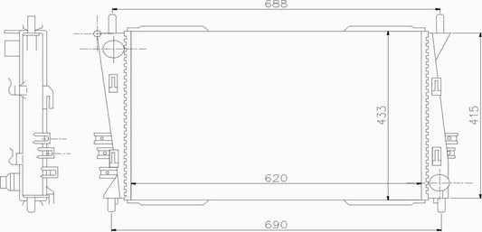 Radiator for Jaguar X-Type (2001-2008)