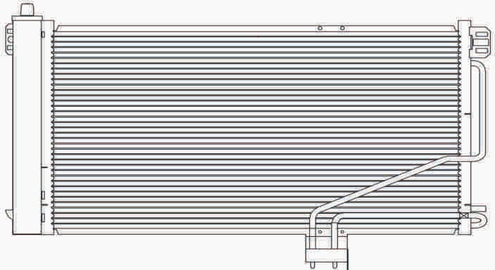 Condenser for MERCEDES BENZ C-Class (W203) 00-08/CLK-Class (W209) 02-11/SLK-Class (171) 04-11