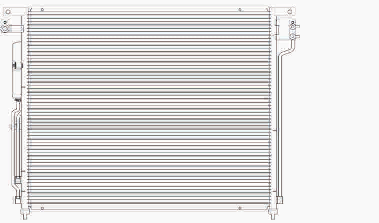 Condenser for Nissan Frontier 05-07/Pathfinde 05-07/Xterra 05-06//Suzuki Equator 09-11
