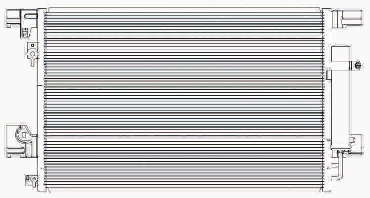 Condenser for MITSUBISHI Lancer (CX0) 08-17/Outlander 07-17/ASX (GA0) 10-//CITROEN C4 Aircross 12-/C-Crosser 07-13//PEUGEOT 4007 (GP) 07-13/4008 12-