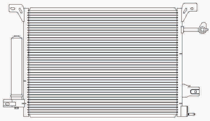 Condenser for Ford Mustang 10-14