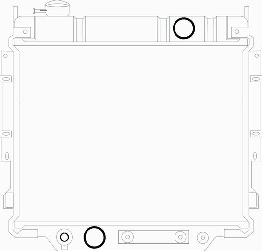 Radiator for Ford F-250 (1983-1994), Ford F-350 (1983-1994), Ford F-Super Duty (1988-1994), Ford F-59 Commercial Stripped Chassis (1988-1994), Ford F-150 (1984)
