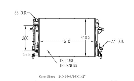 Radiator for Kia Seltos (2021-2023), Kia Soul (2020-2023)