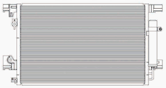 Condenser for MITSUBISHI Lancer (CX0) 08-17/Outlander 07-17/ASX (GA0) 10-//CITROEN C4 Aircross 12-/C-Crosser 07-13//PEUGEOT 4007 (GP) 07-13/4008 12-