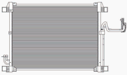 Condenser for Infiniti EX35 08-12/EX37 2013/FX35 09-12/FX37 2013/FX50 09-13/QX50 14-17/QX70 14-17