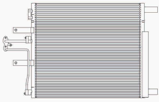 Condenser for DODGE RAM 1500 5.7L 09-11/RAM 2500 5.7L 09-13