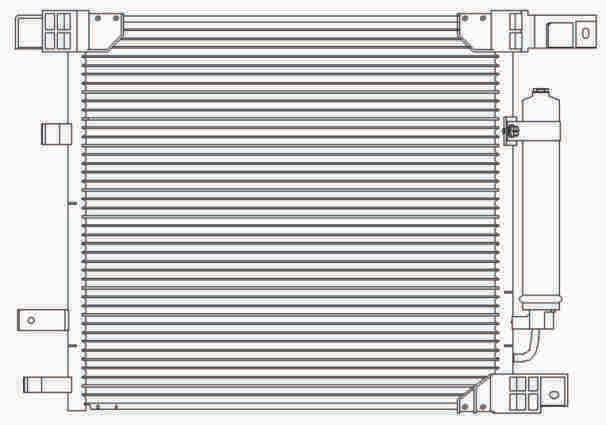 Condenser for NISSAN Tiida 12-17/Micra 15-17/Versa 12-17