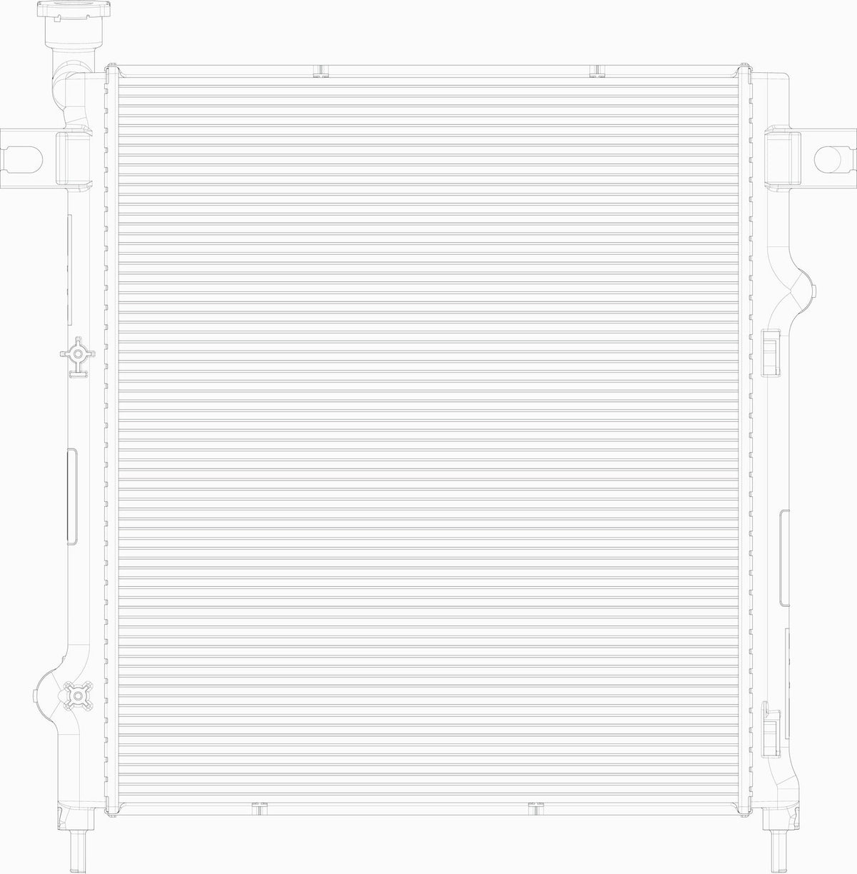 Radiator for Jeep Liberty 3.7L 2008–2012 | 13071 — original product image