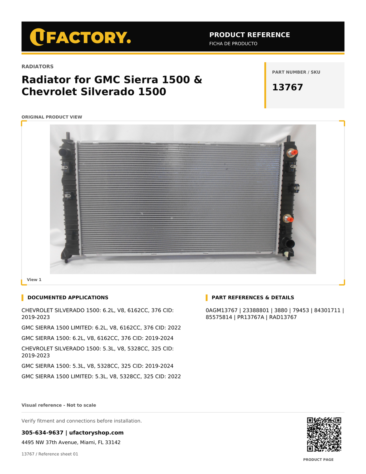 UFactory 13767 - product reference, page 1 of 2
