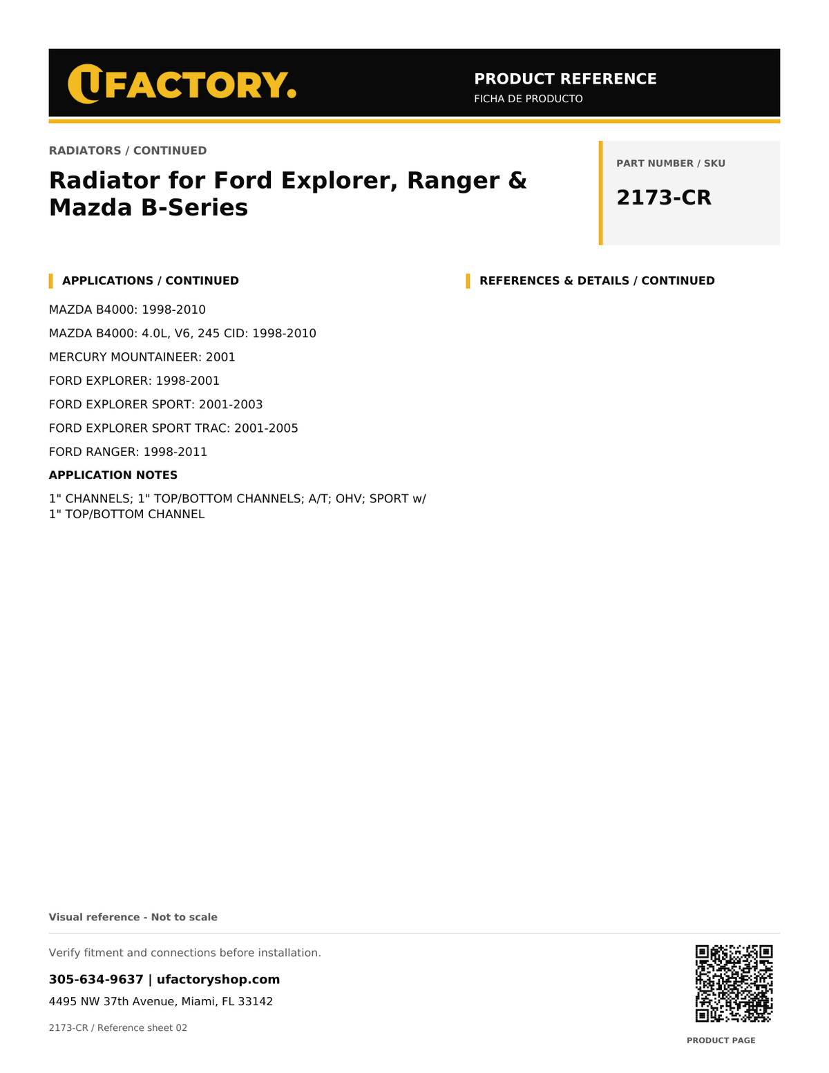 UFactory 2173-CR - product reference, page 2 of 2