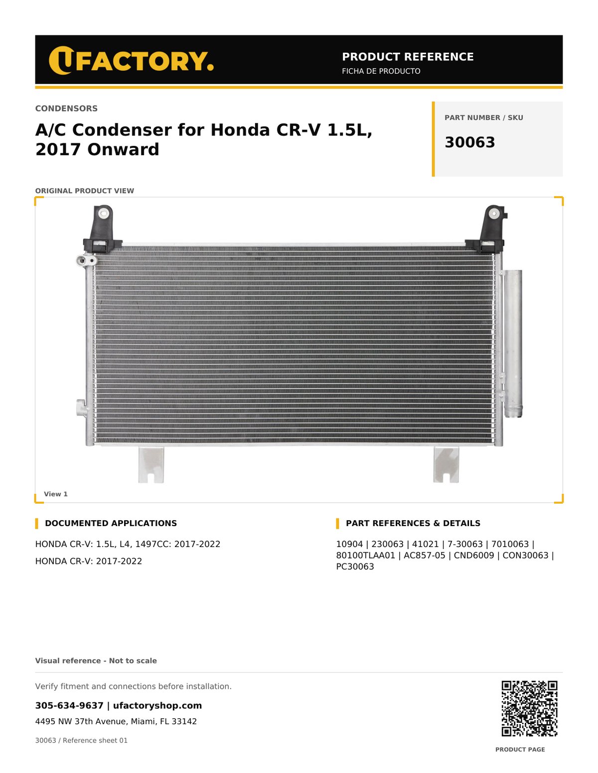 UFactory 30063 - product reference, page 1 of 1