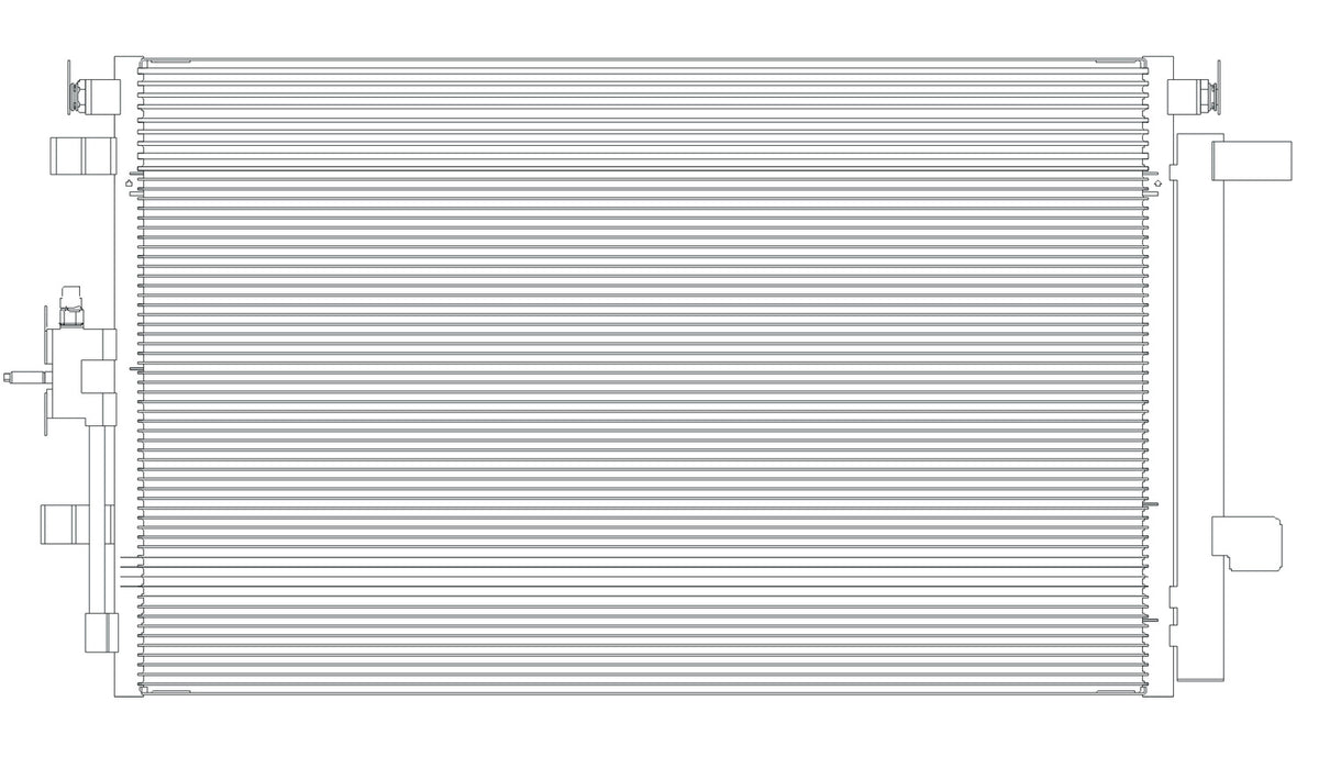 A/C Condenser for Chevrolet Equinox, 2018 Onward | 30082 — original product image