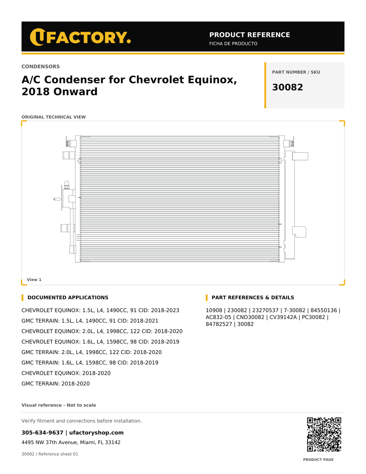 UFactory 30082 - product reference, page 1 of 2