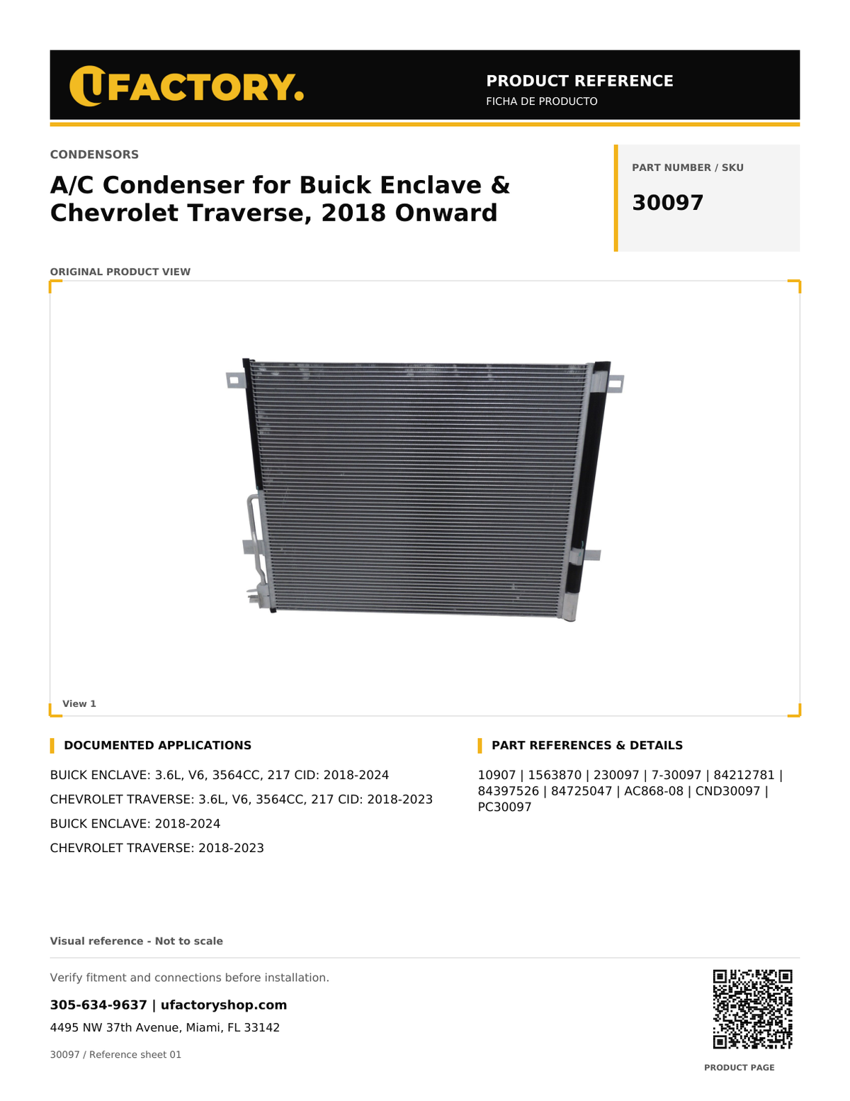 UFactory 30097 - product reference, page 1 of 1