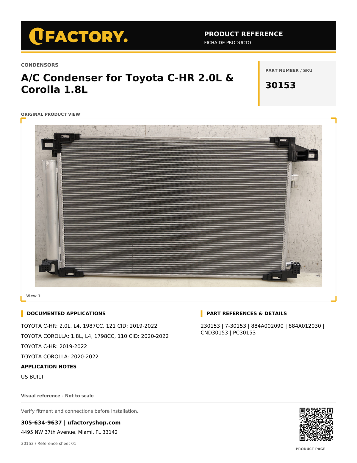 UFactory 30153 - product reference, page 1 of 1