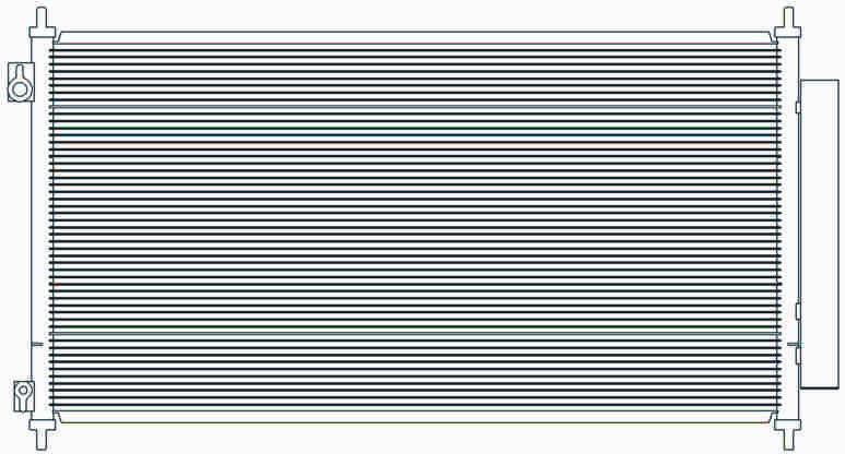 A/C Condenser for Honda Accord 3.5L & Crosstour 3.5L | 3669 — original product image