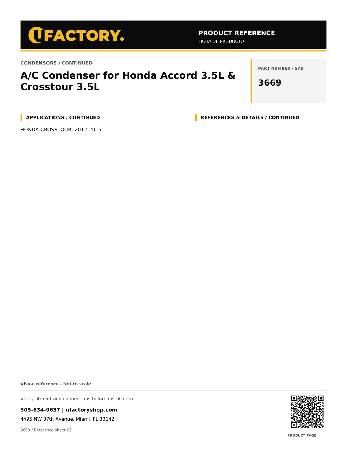 UFactory 3669 - product reference, page 2 of 2