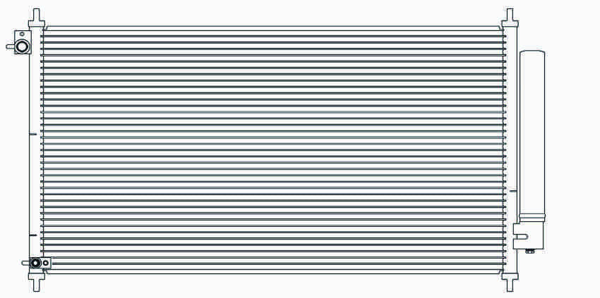 A/C Condenser for Honda Civic 2012–2015 & Acura ILX | 3965 — original product image