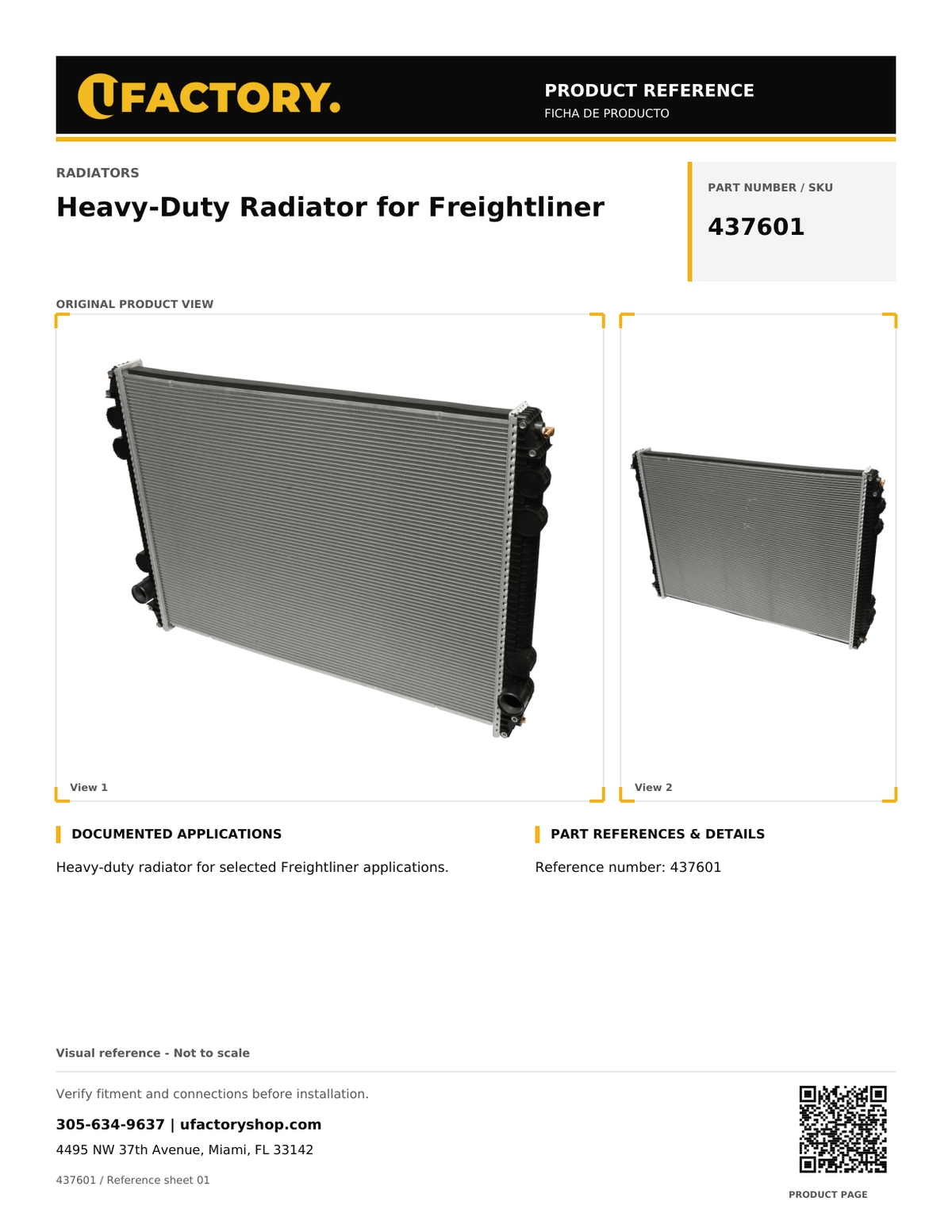 UFactory 437601 - product reference, page 1 of 1