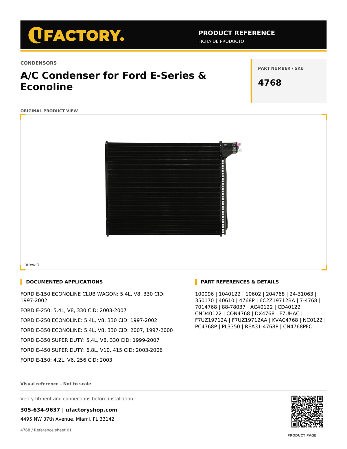 UFactory 4768 - product reference, page 1 of 3