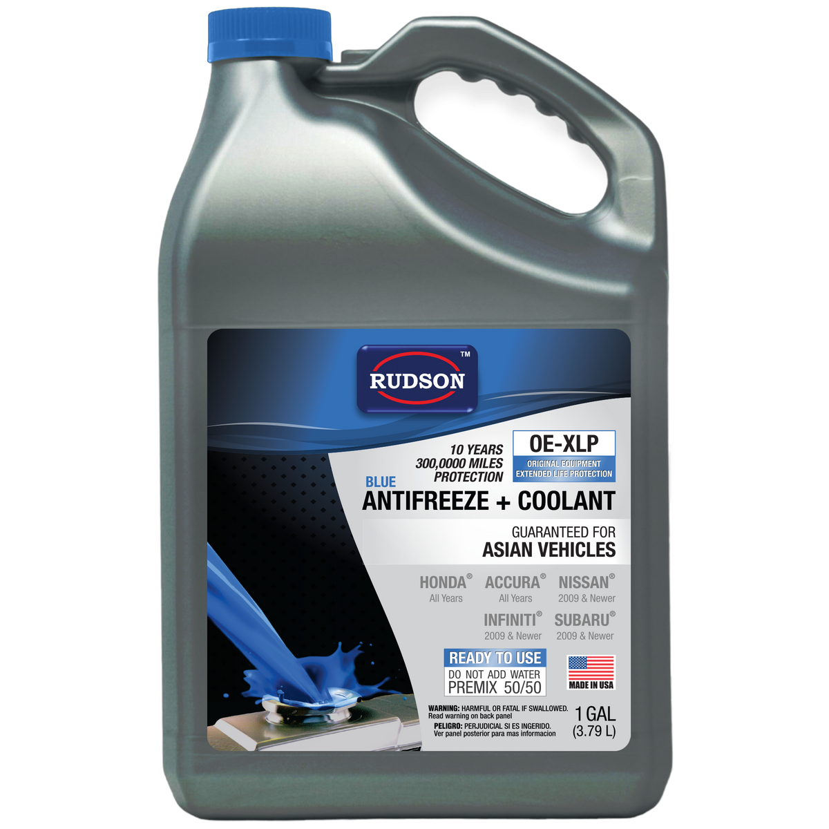 Blue 50/50 Antifreeze & Coolant, 1 Gallon | CH.AFCVS01B — original product image