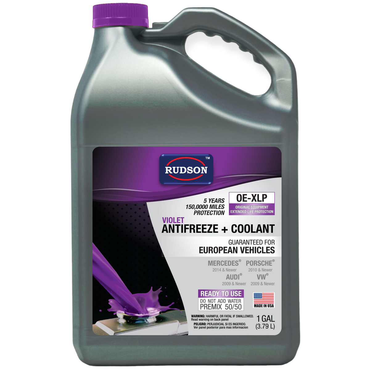 European Violet 50/50 Antifreeze & Coolant, 1 Gallon | CH.AFCVS02V — original product image