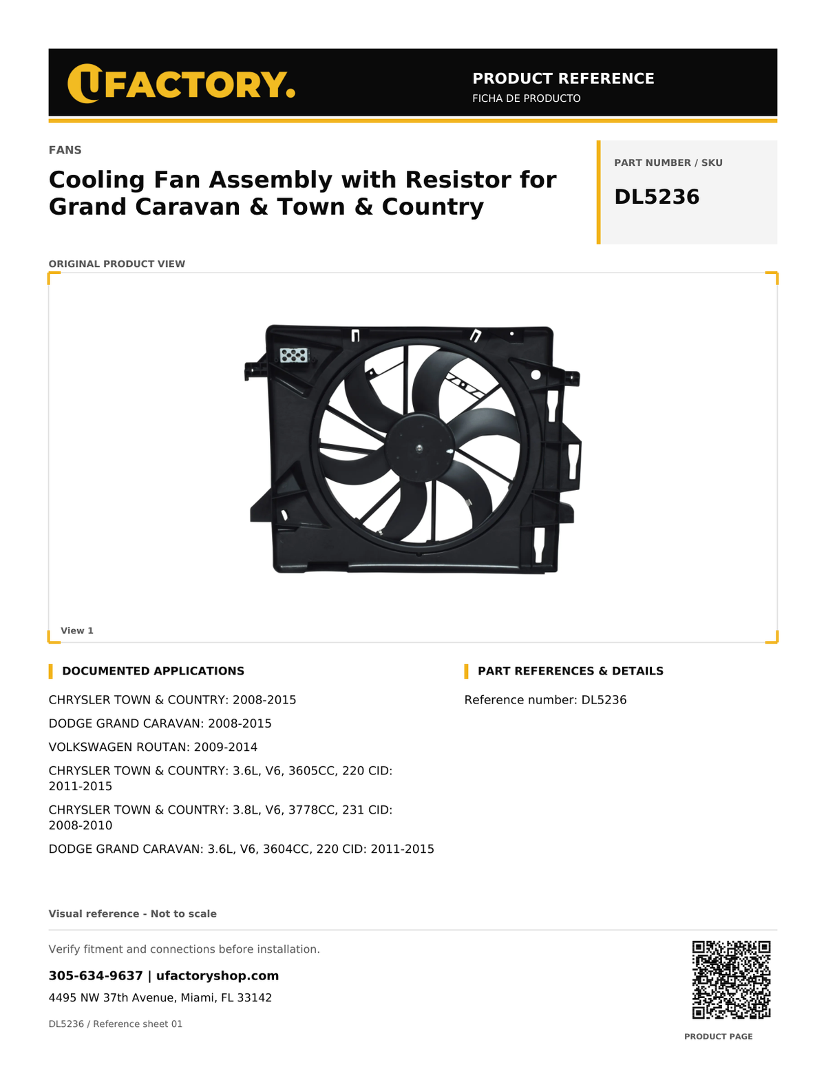 UFactory DL5236 - product reference, page 1 of 2