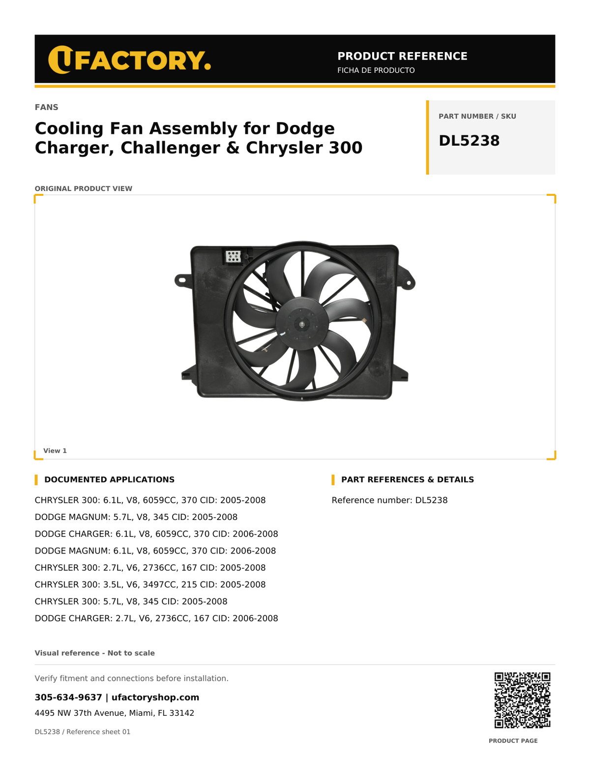 UFactory DL5238 - product reference, page 1 of 3