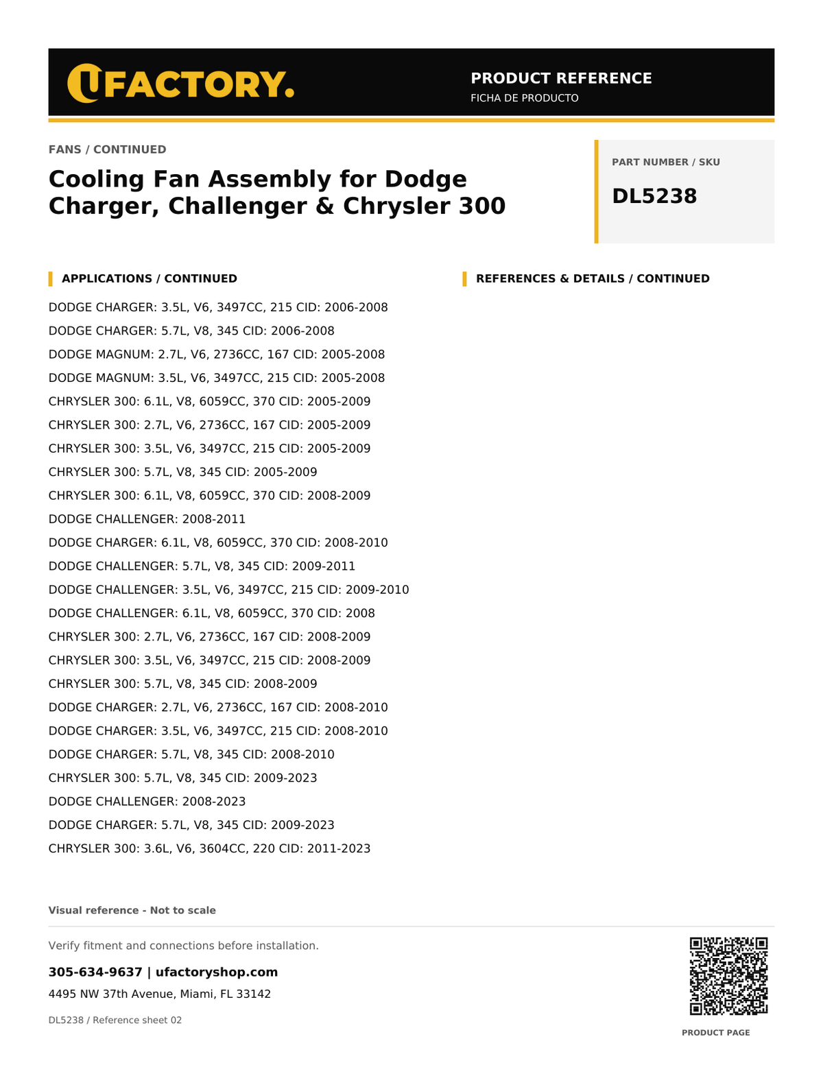 UFactory DL5238 - product reference, page 2 of 3