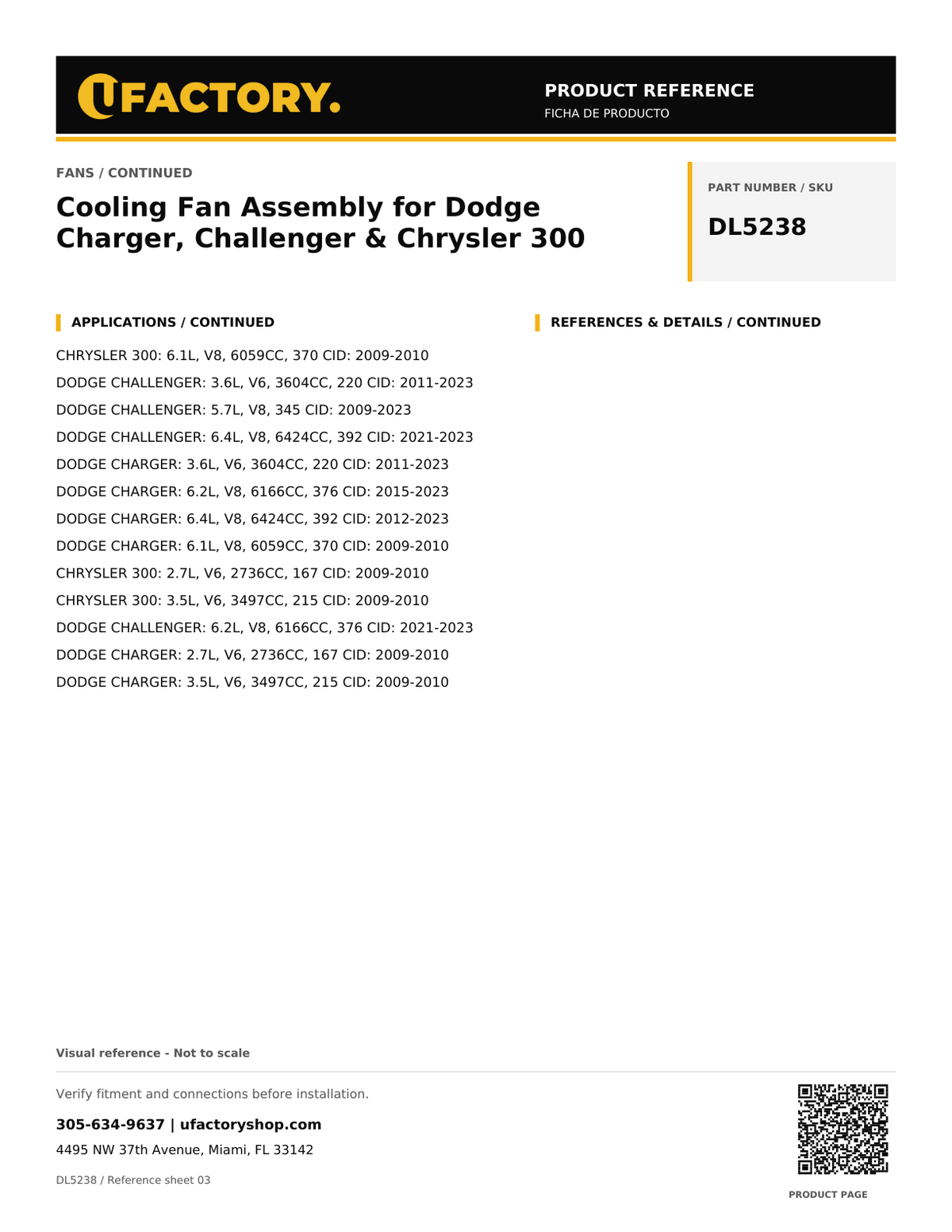 UFactory DL5238 - product reference, page 3 of 3