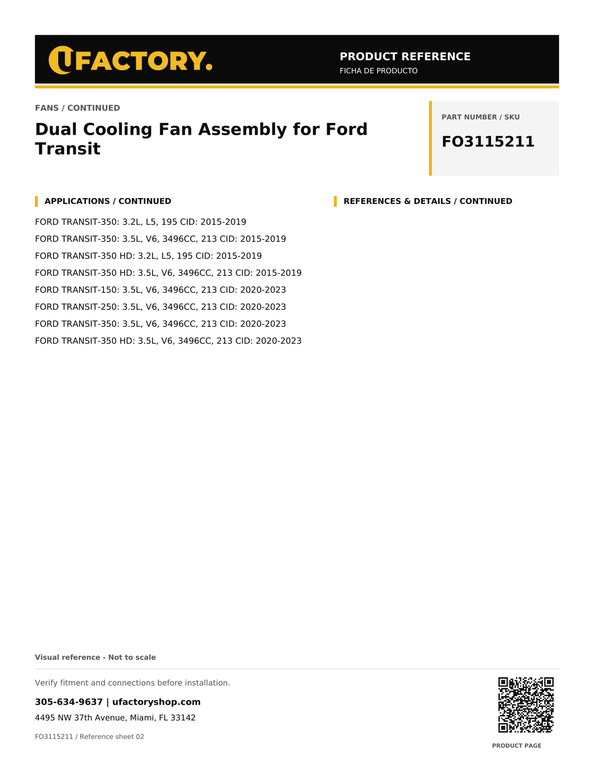 UFactory FO3115211 - product reference, page 2 of 2