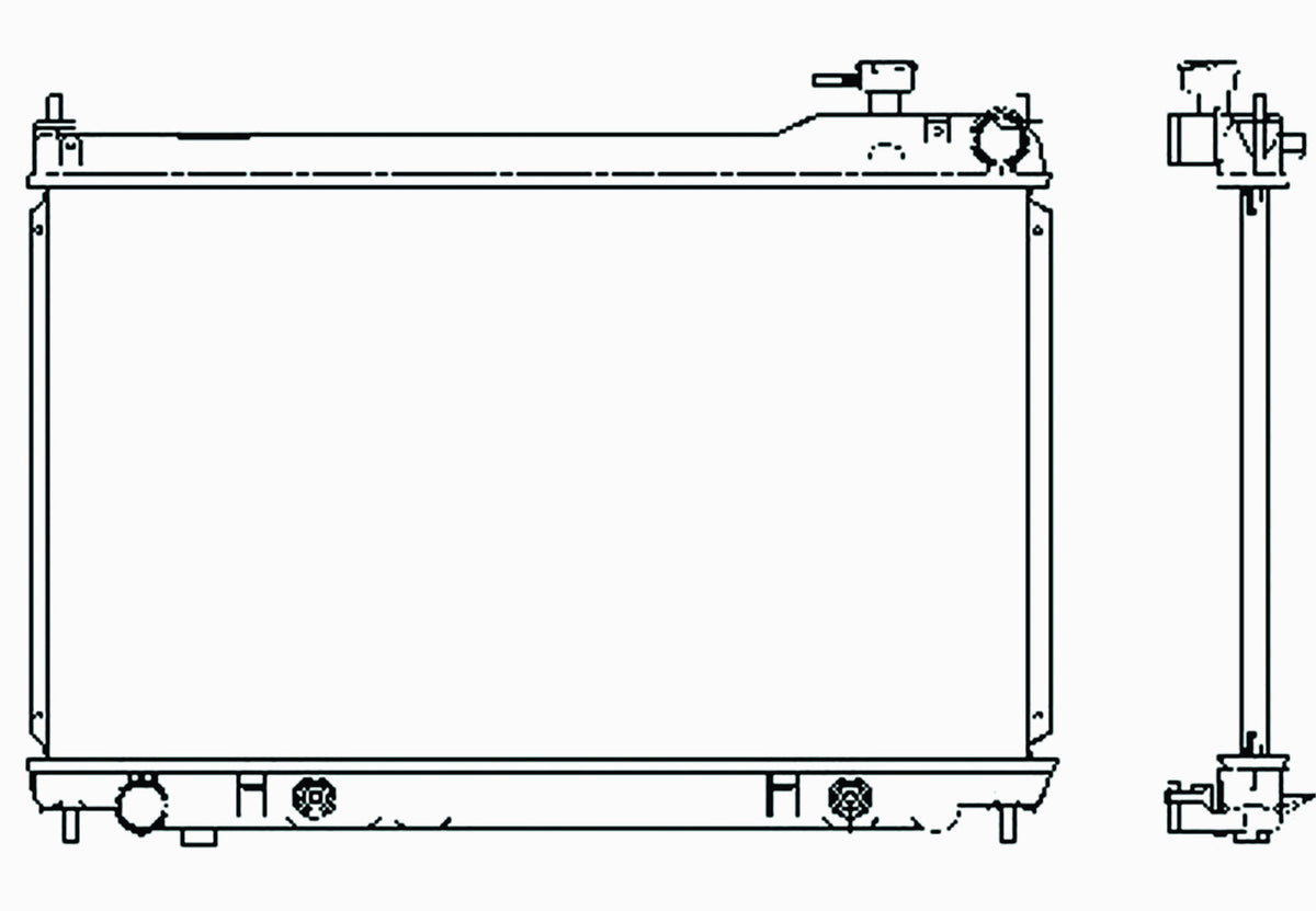 Radiator for Infiniti G35 (2003–2004) — SKU 2455